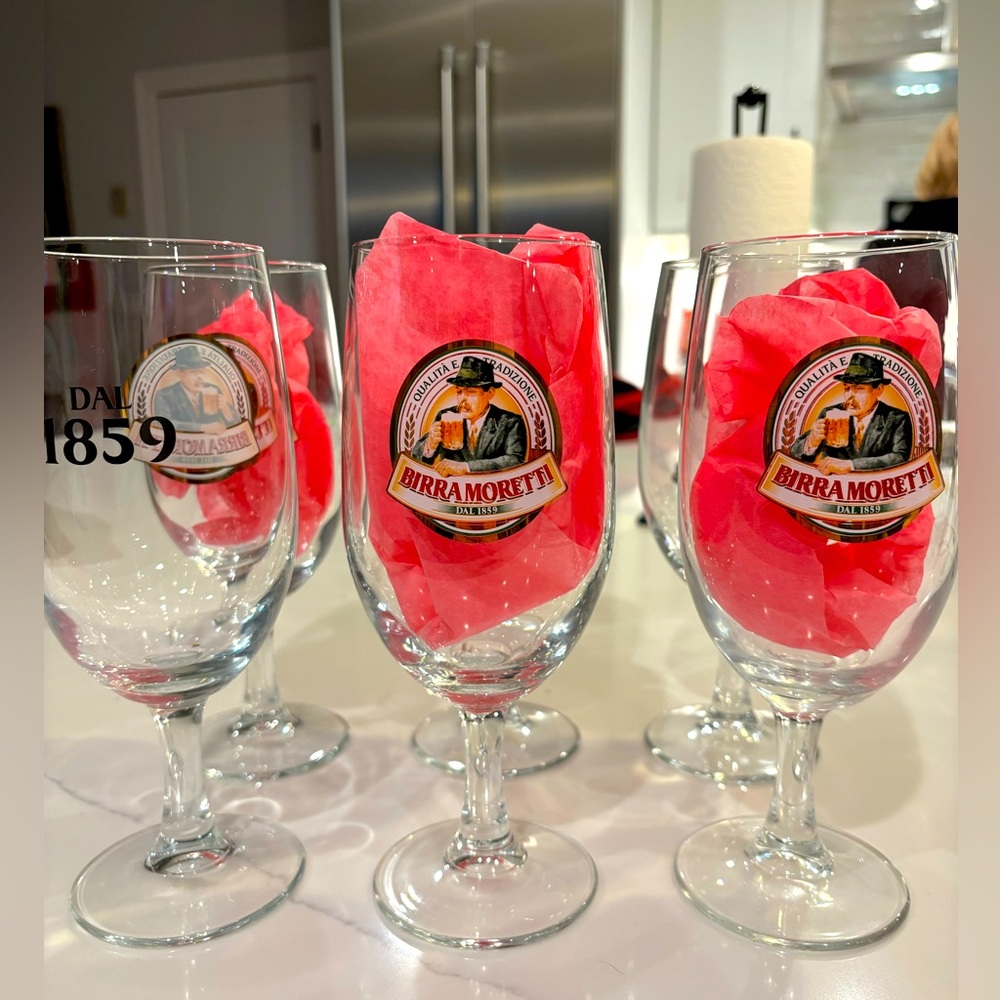Birra Moretti Beer 🍻 Glasses